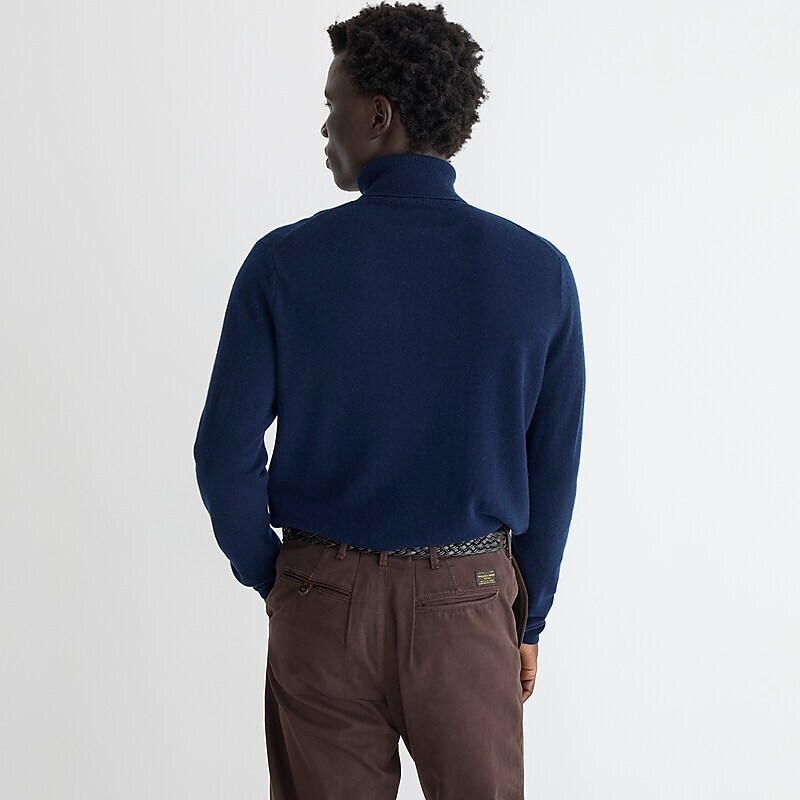 J.Crew Cashmere turtleneck sweater Navy Online | 01XYPNWAQ