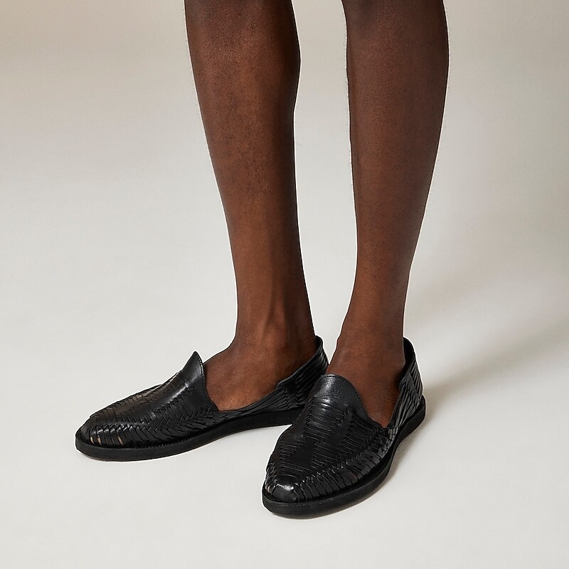 J.Crew Chamula™ Cancún huaraches Black Online | 85PHXLKOI