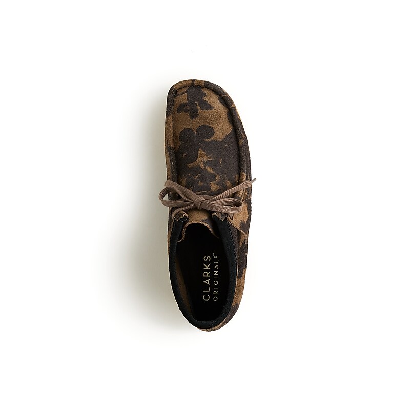J.Crew Clarks® Originals Wallabee® boots in suede Khaki Floral Sale | 24AEWPCTU