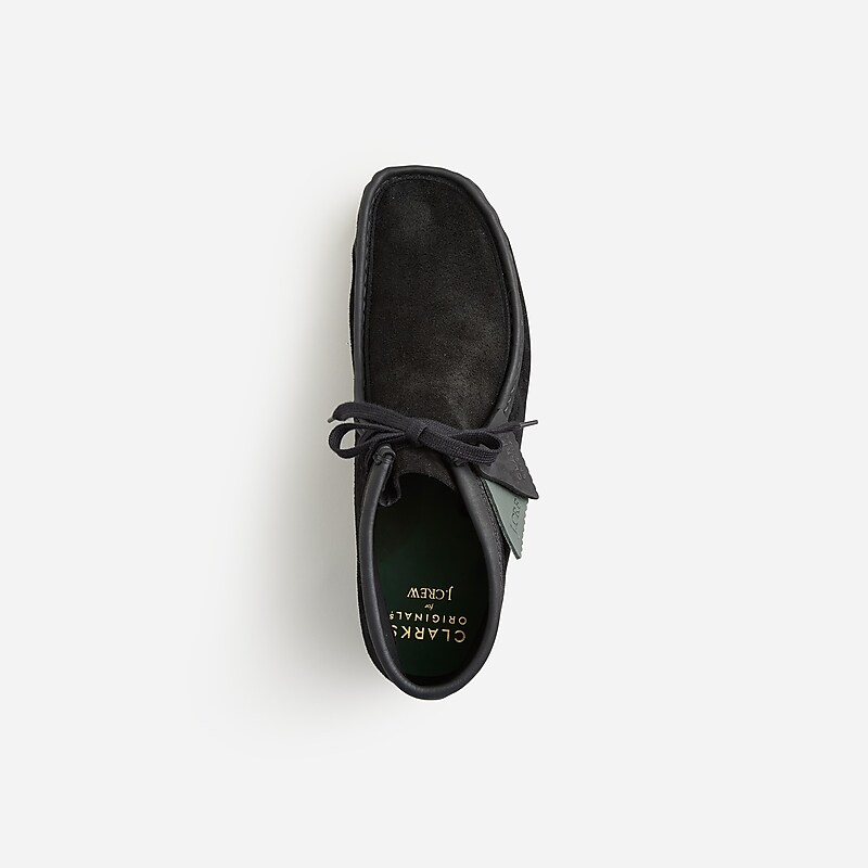 J.Crew Clarks® Originals X J.Crew Wallabee® boots in English suede Black Roughout Outlet Online | 76SWEZTHV