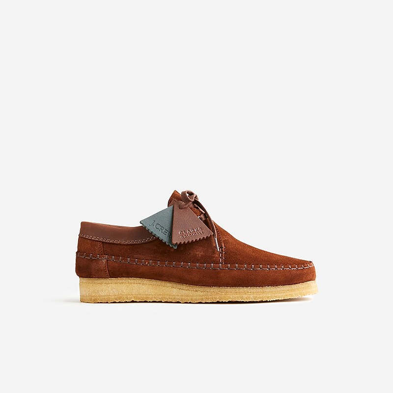 J.Crew Clarks® Originals X J.Crew Weaver shoes Brown Roughout Clearance | 47HRGFVPZ