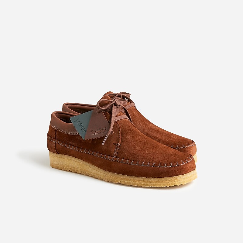 J.Crew Clarks® Originals X J.Crew Weaver shoes Brown Roughout Clearance | 47HRGFVPZ