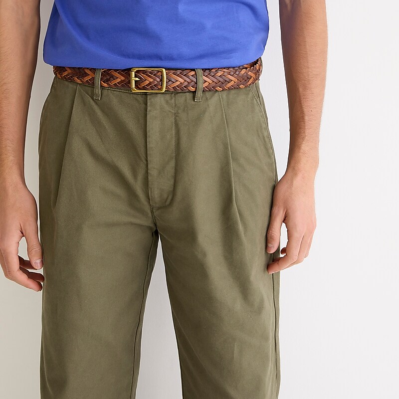 J.Crew Classic Relaxed-fit pleated chino pant Dill Outlet | 94MSHNZUT