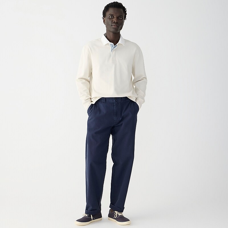 J.Crew Classic trouser in canvas Navy Clearance | 45MFWKAGV