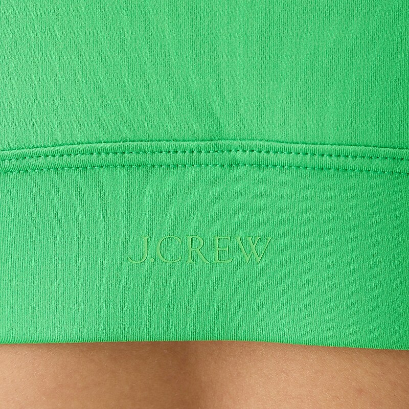 J.Crew CloudStretch deep V-neck sports bra in checkerboard Green Online | 89FEVCODY