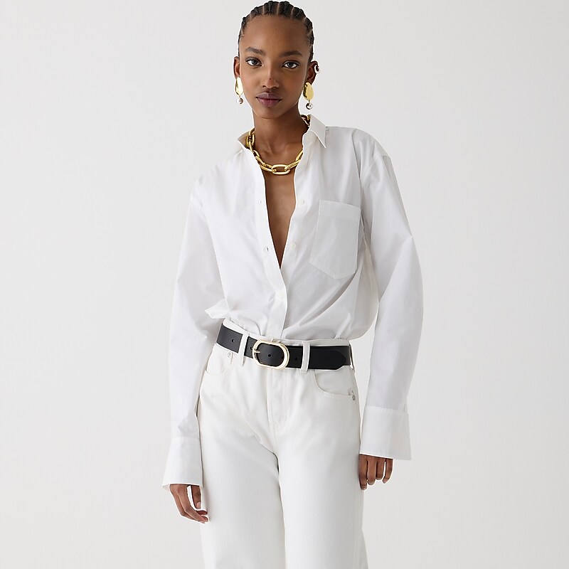 J.Crew Collection garçon embellished shirt White Outlet Online | 70GFKLHRP