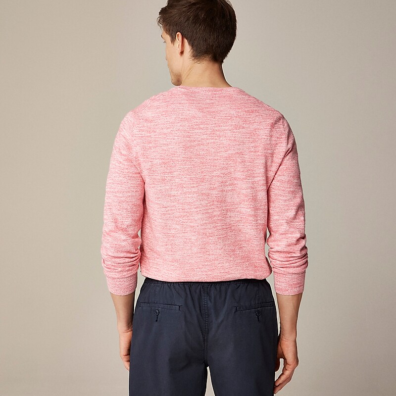 J.Crew Cotton-blend crewneck sweater Sweet Dahlia USA | 13DJHWVTS