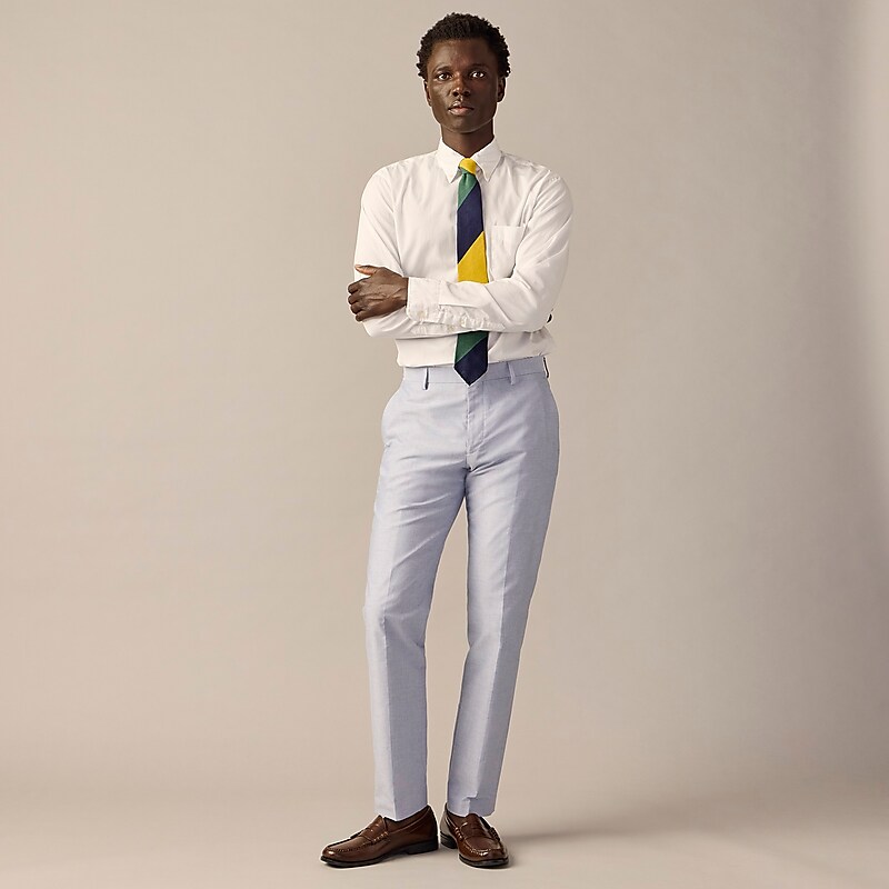 J.Crew Crosby Classic-fit suit jacket in Portuguese cotton oxford Light Blue Factory Promo | 65APWBDSC