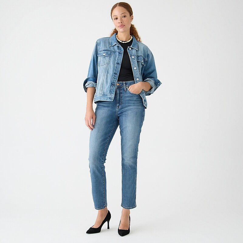 J.Crew Curvy vintage slim-straight jean Warm Surf Wash Outlet | 97WFLEUKO