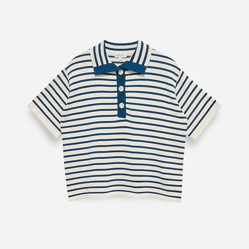J.Crew DEMYLEE New York™ Lou striped sweater White Multi Factory Promo | 68HGSPVTI