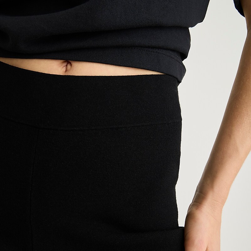 J.Crew Delaney full-length sweater-pant Black Factory Outlet | 52EPSHMAD