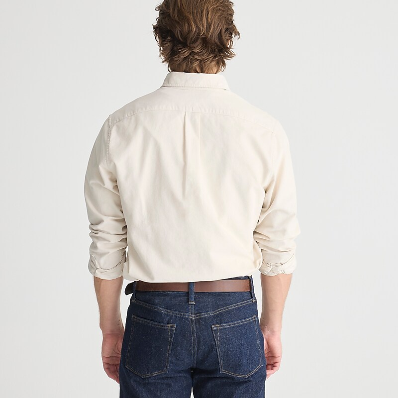J.Crew Fine-wale corduroy shirt Natural Factory Outlet | 59KTFZMGV