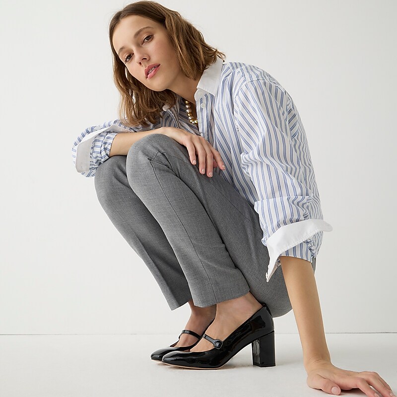 J.Crew Full-length Cameron pant in four-season stretch blend Hthr Graphite Online | 05DFROXTL