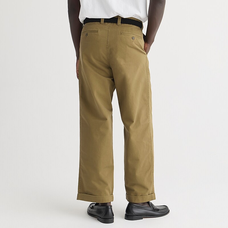 J.Crew Giant-fit chino pant Olive Fog Sale | 24PQRXOTC