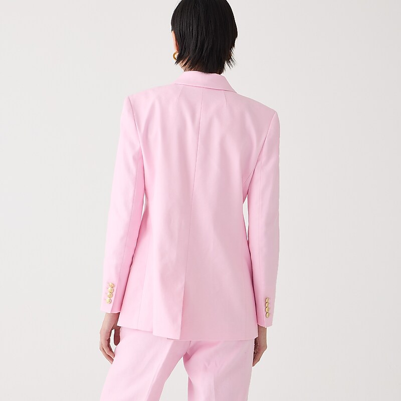 J.Crew Greta blazer in stretch linen blend Pink Clearance | 34GIQUNLA