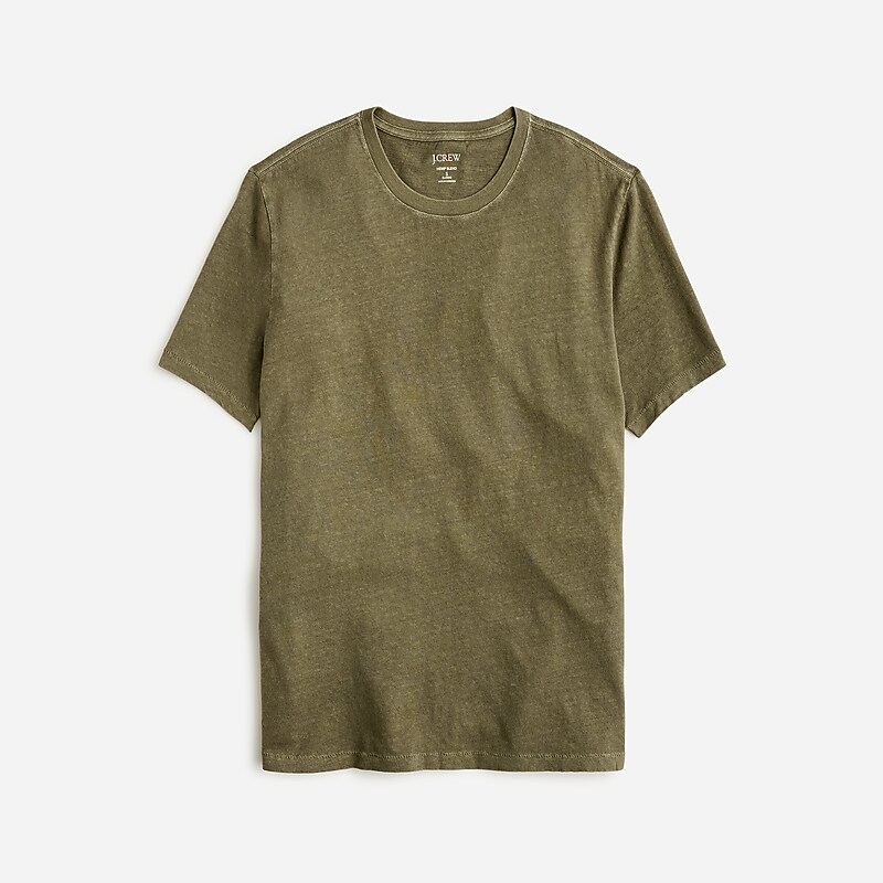 J.Crew Hemp-organic cotton blend T-shirt Loden Green Outlet Online | 73LZCYVTG