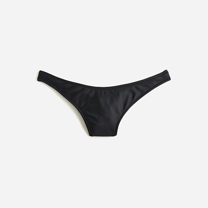 J.Crew Heritage 1989 high-leg bikini bottom Black Clearance | 41GOKJNDY