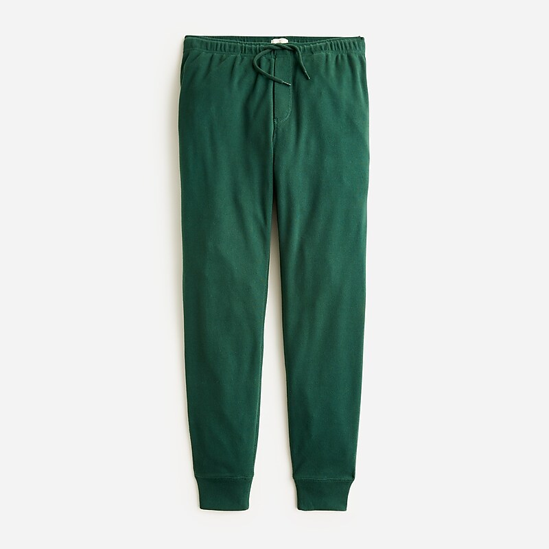 J.Crew Heritage brushed rib-knit jogger pant Dark Forest Online | 07VPCMWDO