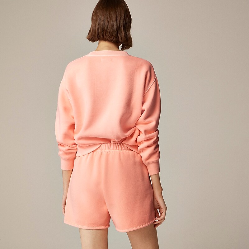J.Crew Heritage fleece sweatshort Brilliant Peony Outlet | 98EAPJUMY