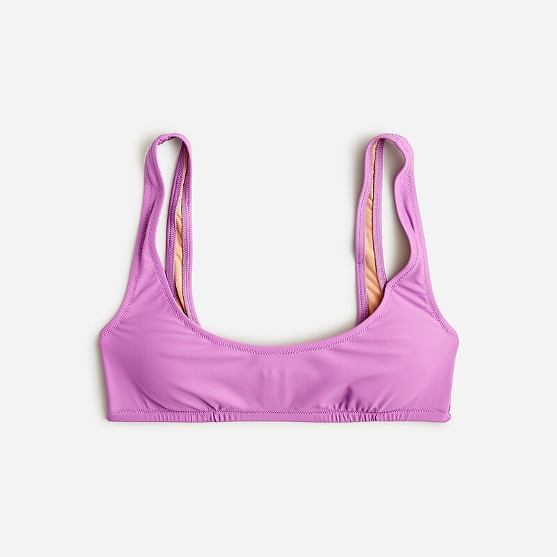 J.Crew Heritage scoopneck bikini top Early Purple Factory Promo | 63LHBICKZ