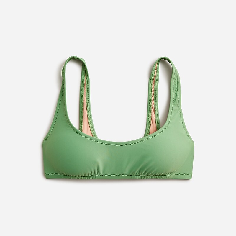 J.Crew Heritage scoopneck bikini top Rustic Willow Sale | 25UMIVKTR