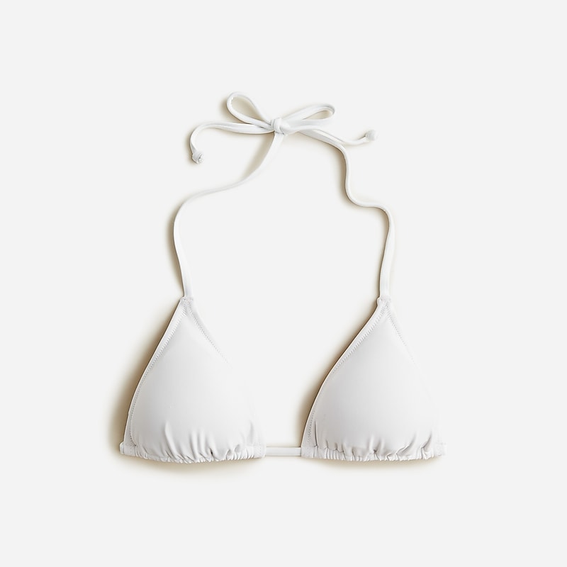 J.Crew Heritage triangle bikini top White Clearance | 32EOWMFKG