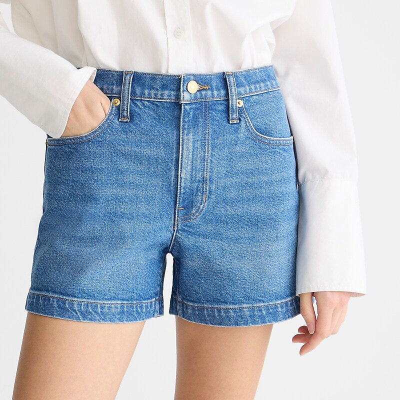 J.Crew High-rise denim short in Hillside wash Hillside Wash Factory Outlet | 57MSVGTRC