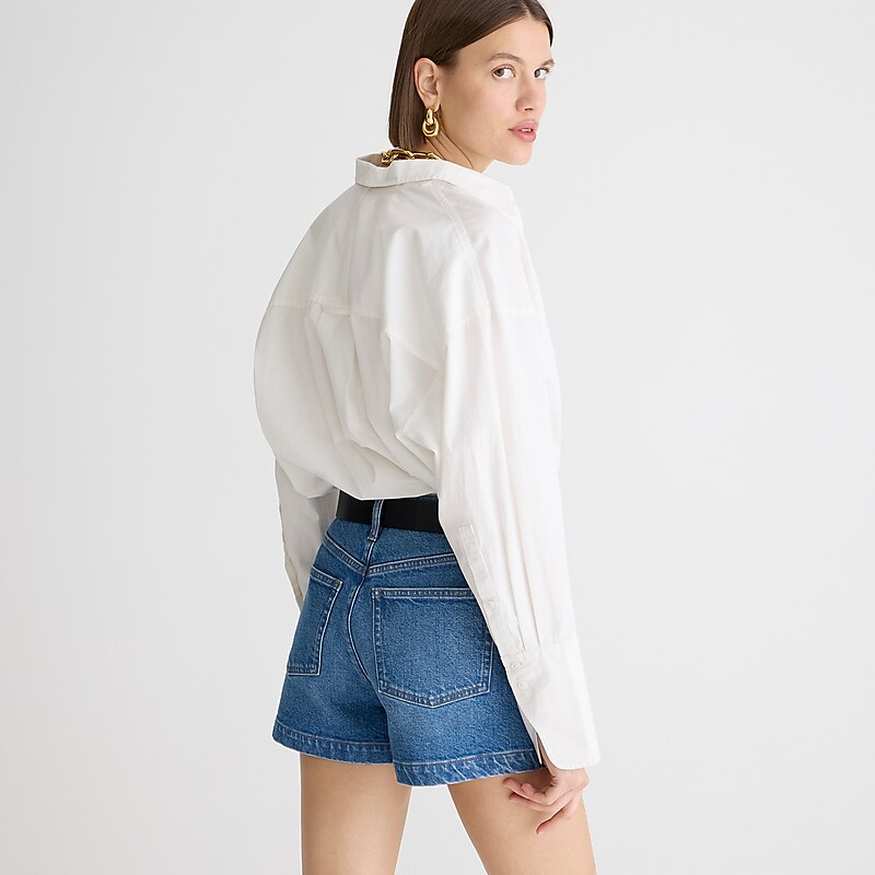 J.Crew High-rise denim short in Hillside wash Hillside Wash Factory Outlet | 57MSVGTRC