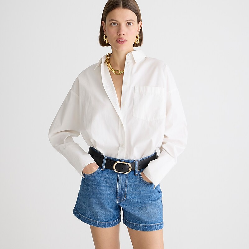 J.Crew High-rise denim short in Hillside wash Hillside Wash Factory Outlet | 57MSVGTRC