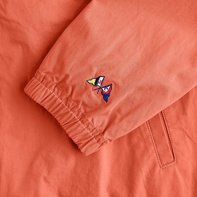 J.Crew Hooded surf jacket in cotton Orange Outlet Online | 75HJIYNUK