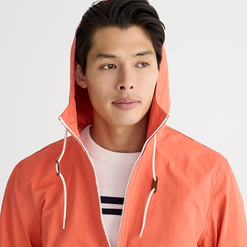 J.Crew Hooded surf jacket in cotton Orange Outlet Online | 75HJIYNUK