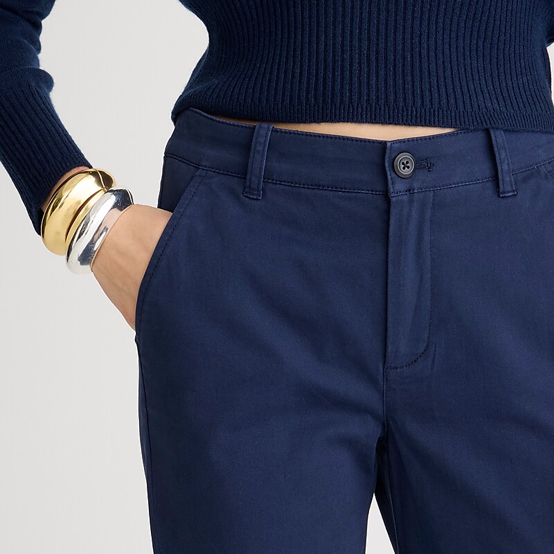 J.Crew Kate straight-leg pant in chino Navy Clearance | 40TRHFJIQ