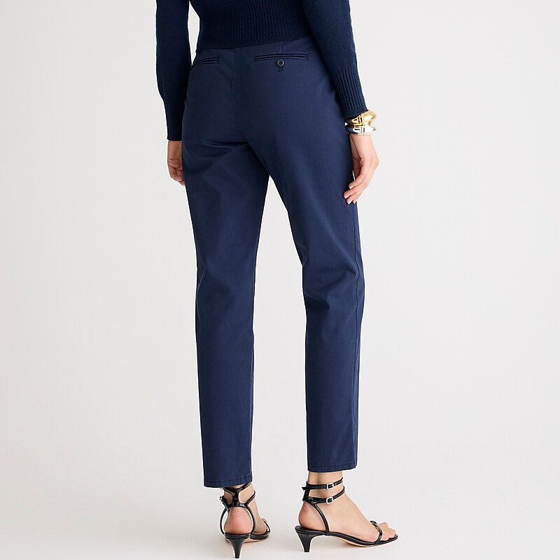 J.Crew Kate straight-leg pant in chino Navy Clearance | 40TRHFJIQ