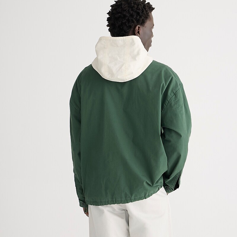 J.Crew Limited-edition 1989 heritage anorak in cotton Championship Green Outlet Online | 72UEAXISV