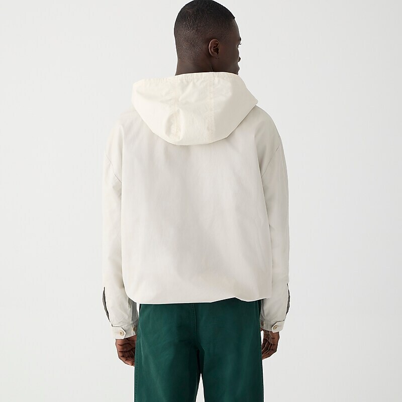 J.Crew Limited-edition 1989 heritage anorak in cotton Stone USA | 18RBLVFUA