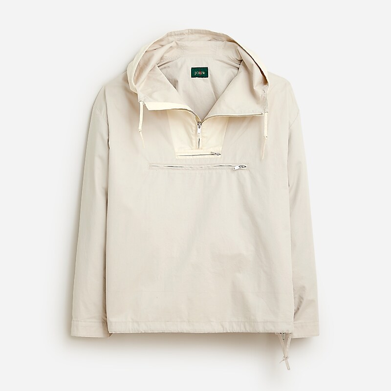J.Crew Limited-edition 1989 heritage anorak in cotton Stone USA | 18RBLVFUA