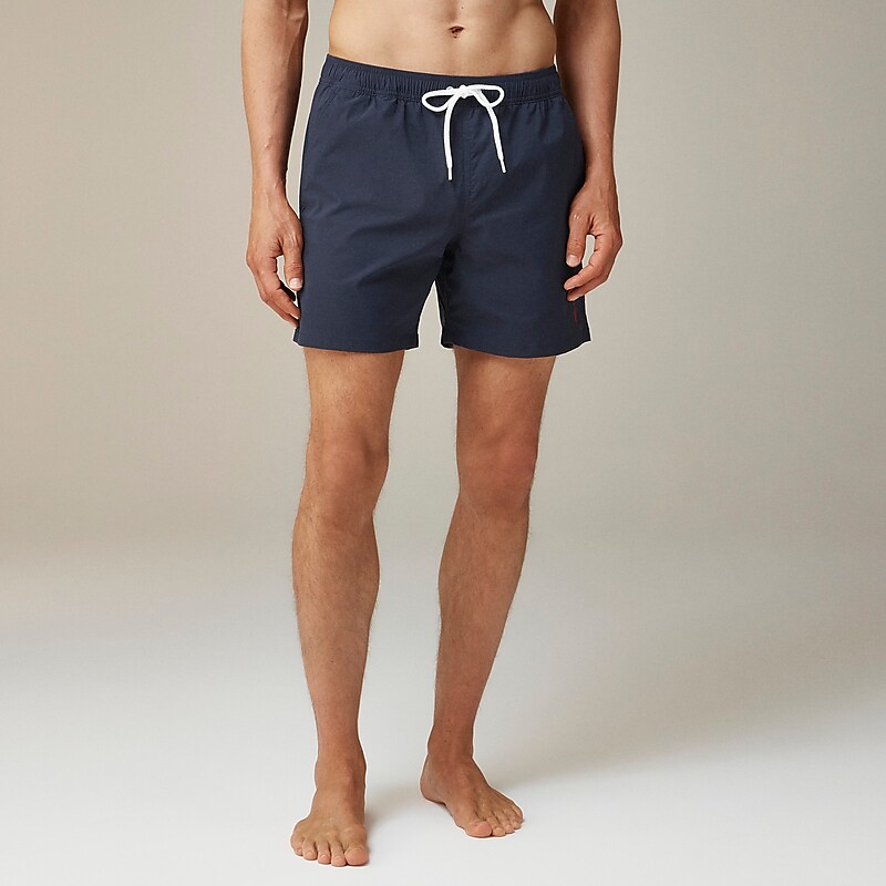 J.Crew Limited-edition USA Swimming® X J.Crew 6'' stretch swim trunk with ECONYL® nylon Navy Online | 05LDCMVOQ