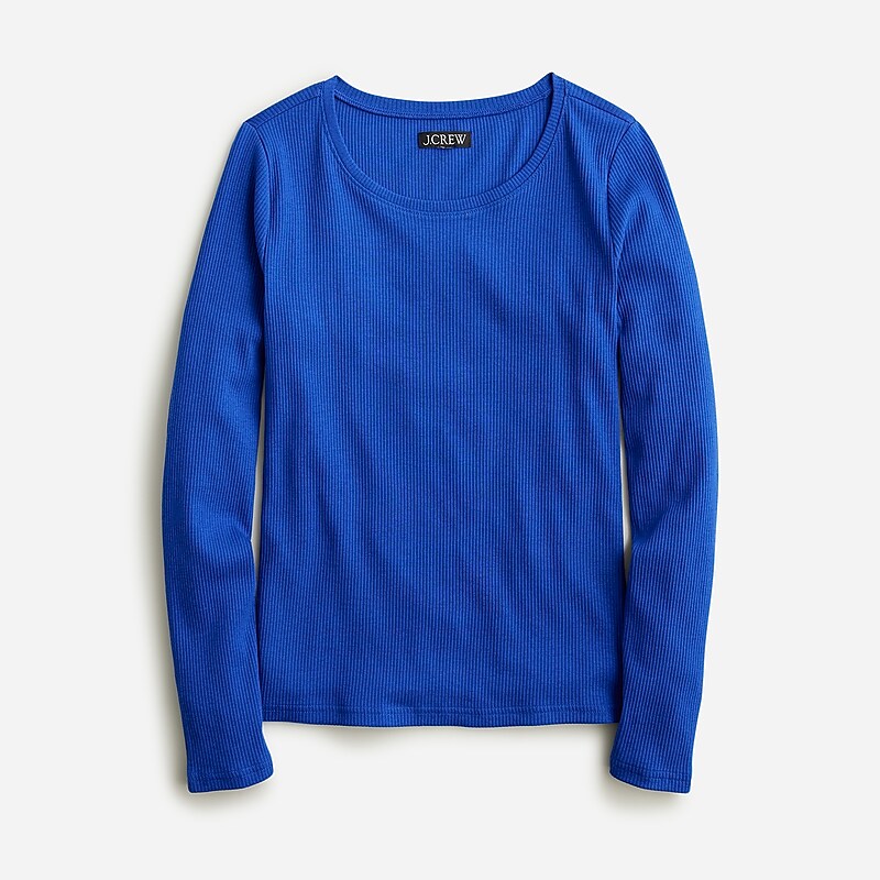J.Crew Long-sleeve crewneck T-shirt vintage rib Harbor View Clearance | 46JVXILYE