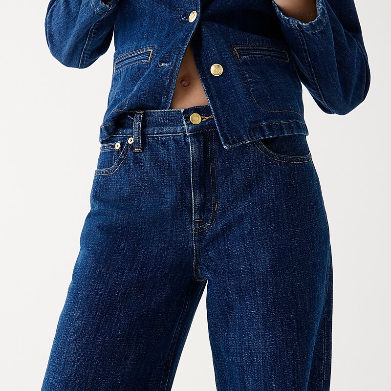 J.Crew Lower-rise wide-leg jean Regina Wash Factory Promo | 61DPCXZKT