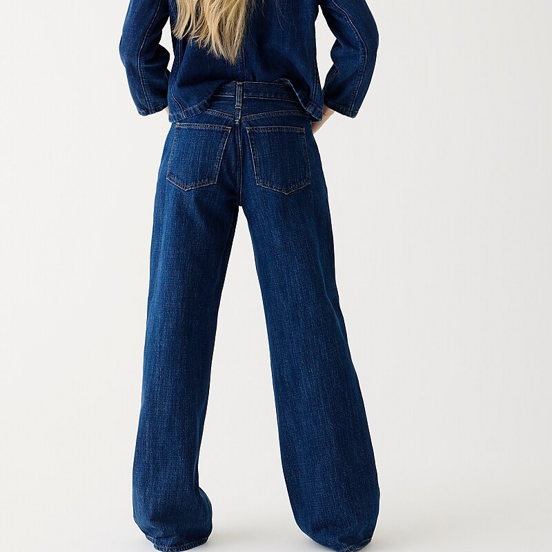 J.Crew Lower-rise wide-leg jean Regina Wash Factory Promo | 61DPCXZKT