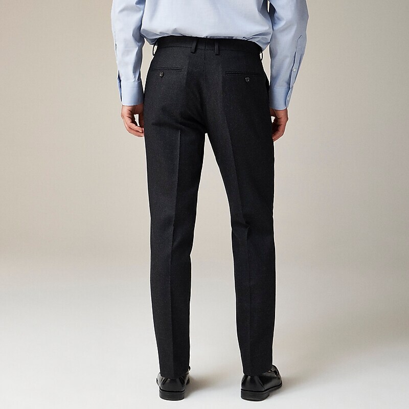 J.Crew Ludlow Slim-fit suit pant in English cotton-wool blend Onyx Factory Outlet | 58LNZJAMD