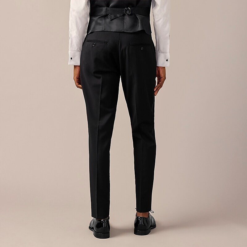 J.Crew Ludlow Slim-fit tuxedo pant in Italian wool Black Outlet Online | 78HPWBNXG