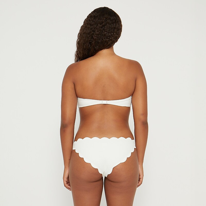 J.Crew MARYSIA Santa Monica bikini top White Factory Outlet | 54EHMNVCD