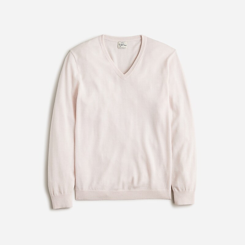 J.Crew Merino wool V-neck sweater Bisque Clearance | 43SQETFZV
