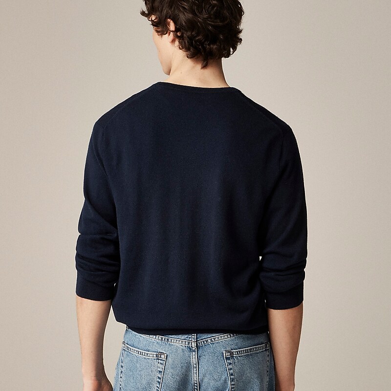 J.Crew Merino wool V-neck sweater Dark Navy Sale | 23QNYUIZO