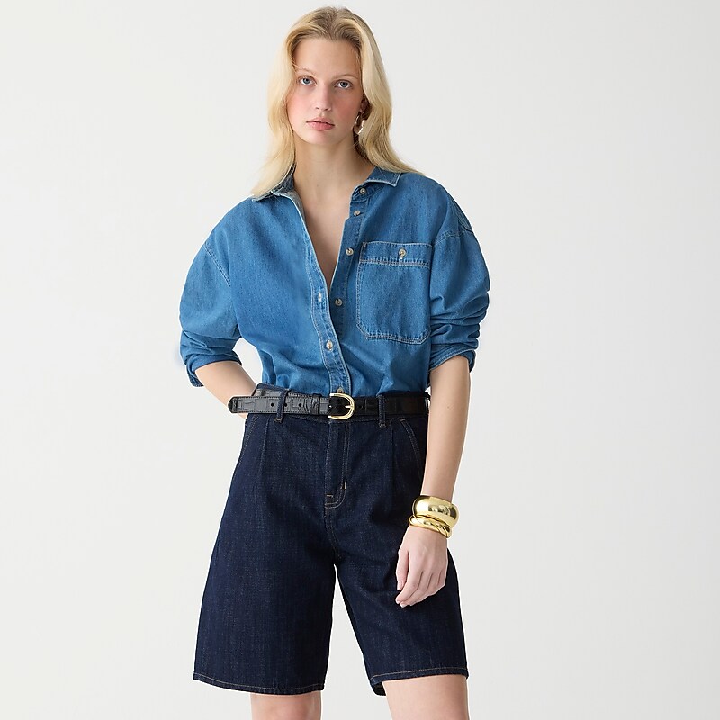 J.Crew Midlength denim short Resin Rinse Online | 81RJEYVIT