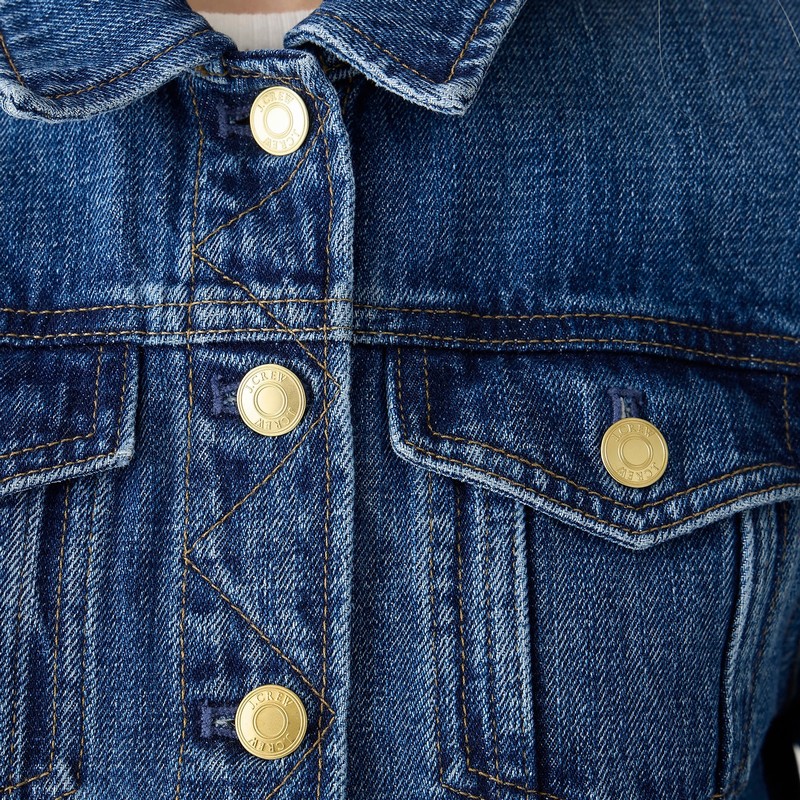J.Crew New classic denim jacket in Alicia wash Alicia Wash Factory Promo | 67ILNGSJW