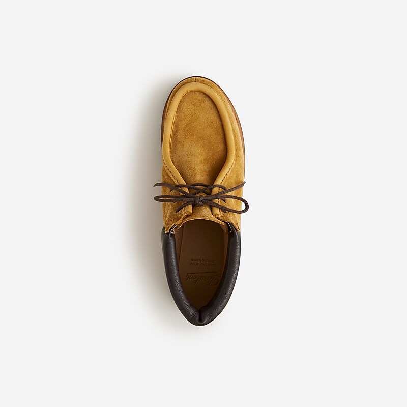 J.Crew Paraboot X J.Crew Milly Marche derby boots in roughout suede Faded Wheat Outlet | 90WLQAZRX