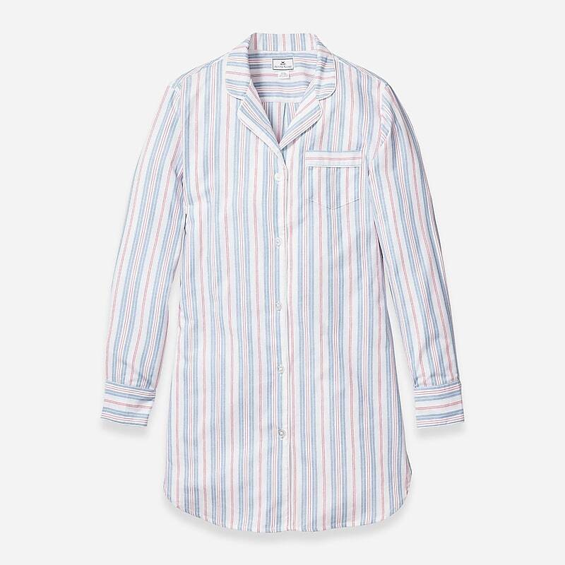 J.Crew Petite Plume™ nightshirt in vintage french stripe Multi Clearance | 32DHCTFZU