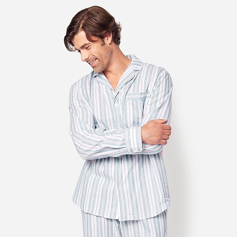 J.Crew Petite Plume™ pajama set in vintage french stripe Multi Outlet | 97UOFENPQ